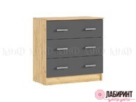 Комод 3 ящика "Бася" ЛДСП" (МФ) - "Лабиринт" - интернет-магазин мебели для дома в Екатеринбурге, Первоуральске и Ревде