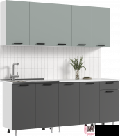 Кухня "Бриз"  2,0м ЛДСП (МФ) - "Лабиринт" - интернет-магазин мебели для дома в Екатеринбурге, Первоуральске и Ревде