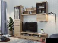 Гостиная "Эколь" Вариант №3 МДФ (МФ) - "Лабиринт" - интернет-магазин мебели для дома в Екатеринбурге, Первоуральске и Ревде