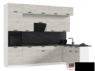 Кухня "Рио нью" 3,0*1,8м (1080). Компоновка №5 (МФ) - "Лабиринт" - интернет-магазин мебели для дома в Екатеринбурге, Первоуральске и Ревде