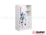 Шкаф комбинированный "Вега нью бой" ЛДСП (МФ) - "Лабиринт" - интернет-магазин мебели для дома в Екатеринбурге, Первоуральске и Ревде