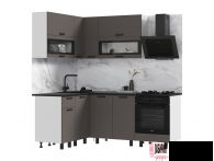 Кухня "Техно" 1,4*2,0. Компоновка №2 (МФ) - "Лабиринт" - интернет-магазин мебели для дома в Екатеринбурге, Первоуральске и Ревде