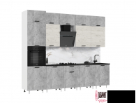 Кухня "Рио нью"3,0м (1080). Компоновка №3/1 (МФ) - "Лабиринт" - интернет-магазин мебели для дома в Екатеринбурге, Первоуральске и Ревде