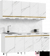 Кухня "Милена" 2,0м (МФ) - "Лабиринт" - интернет-магазин мебели для дома в Екатеринбурге, Первоуральске и Ревде