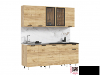 Кухня "Рио нью" 2,0 (490). Компоновка №1 (МФ) - "Лабиринт" - интернет-магазин мебели для дома в Екатеринбурге, Первоуральске и Ревде