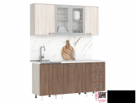 Кухня "Катя" 1,7м ЛДСП (МФ) - "Лабиринт" - интернет-магазин мебели для дома в Екатеринбурге, Первоуральске и Ревде