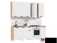 Кухня "Рио нью" 2,2м (900). Компоновка №2 (МФ) - "Лабиринт" - интернет-магазин мебели для дома в Екатеринбурге, Первоуральске и Ревде