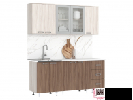 Кухня "Катя" 1,8м ЛДСП (МФ) - "Лабиринт" - интернет-магазин мебели для дома в Екатеринбурге, Первоуральске и Ревде